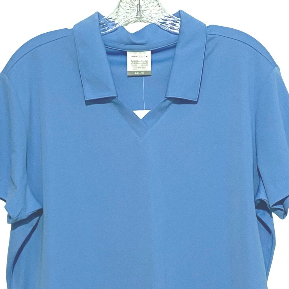 Nike Dri Fit Snapple Up Florida Womens Golf Shirt‎ XL Light Blue Activewear